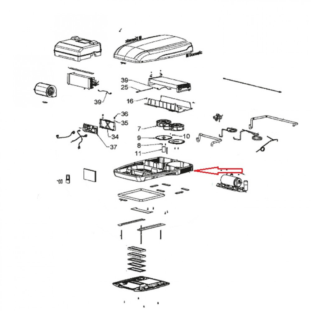 Dometic B2200 Onderbak