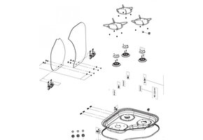 Dometic Glasplaat RAL9005 CE04-CSK