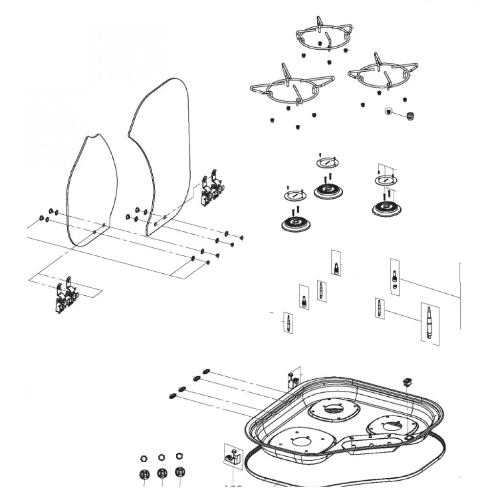 Dometic Glasplaat RAL9005 CE04-CSK