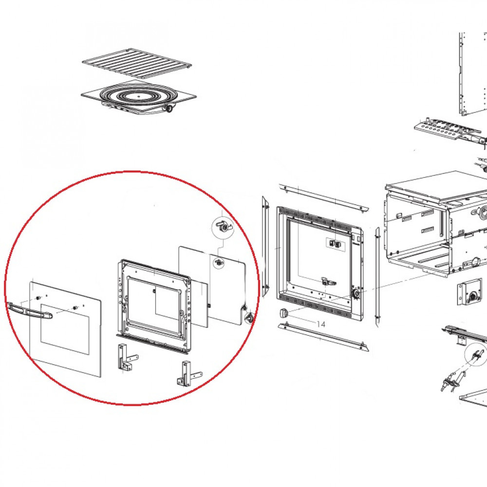 Dometic Ovendeur Compleet 30L RO 311