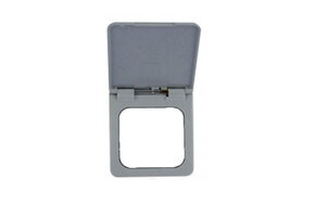 Presto Contactdoos Cover met Klepje S-10.000 Grijs