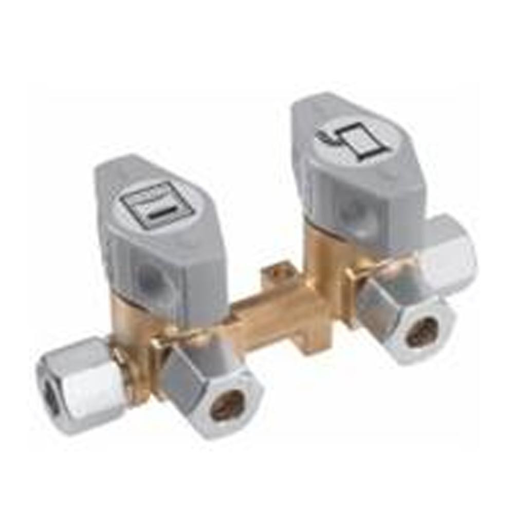 GOK Gasdistributieblok 2-Weg 10-8mm GOK Gasdistributieblok 2-Weg 10-8mm