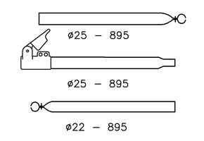 Campking Verandastang 25/22mm 170-260cm Aluminium Quickgrip