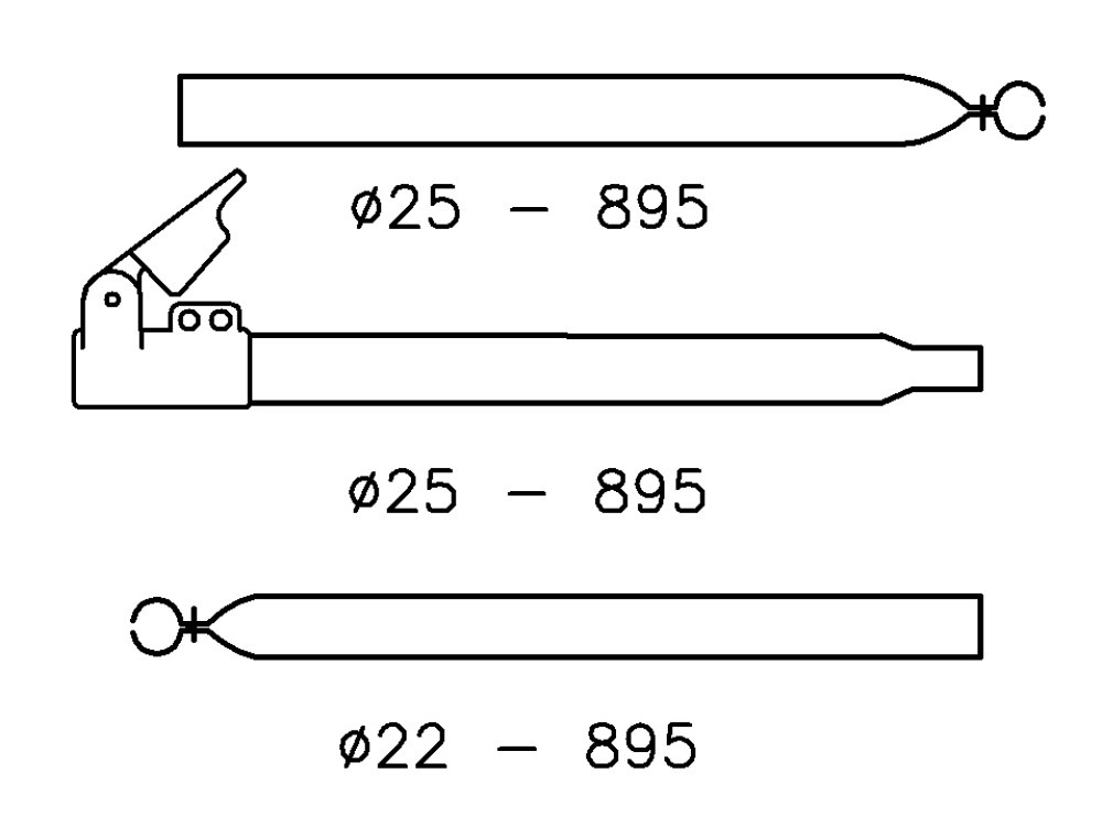 Campking Verandastang 25/22mm 170-260cm Aluminium Quickgrip