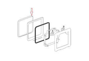 Thetford Serviceluik 3 Binnenkader (set a 5 st) Wit-80