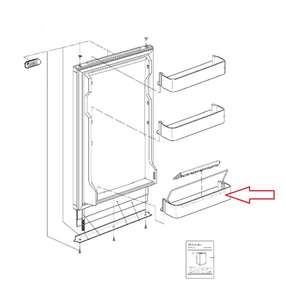 Dometic RM4270 Deurvak Onder