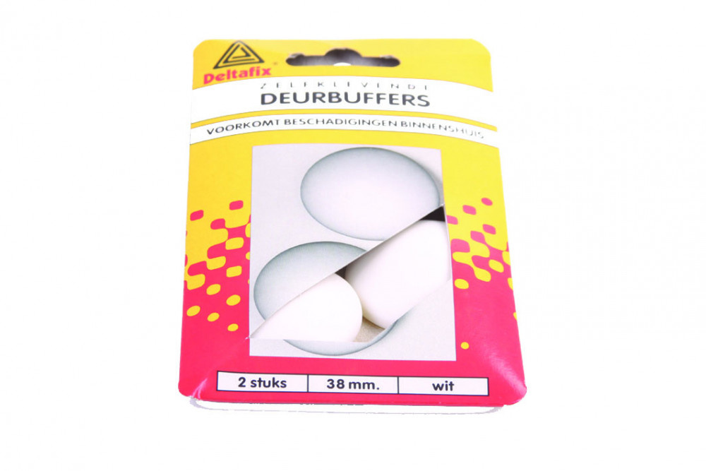 Deltafix Deurbuffers ø38mm Wit 2st Deltafix Deurbuffers ø38mm Wit 2st