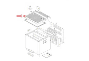 Dometic RC1600 koelbox deksel