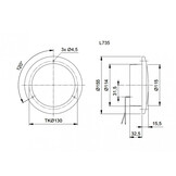 Jokon Achteruitrijlicht LED 735 Rond Wit Jokon Achteruitrijlicht LED 735 Rond Wit
