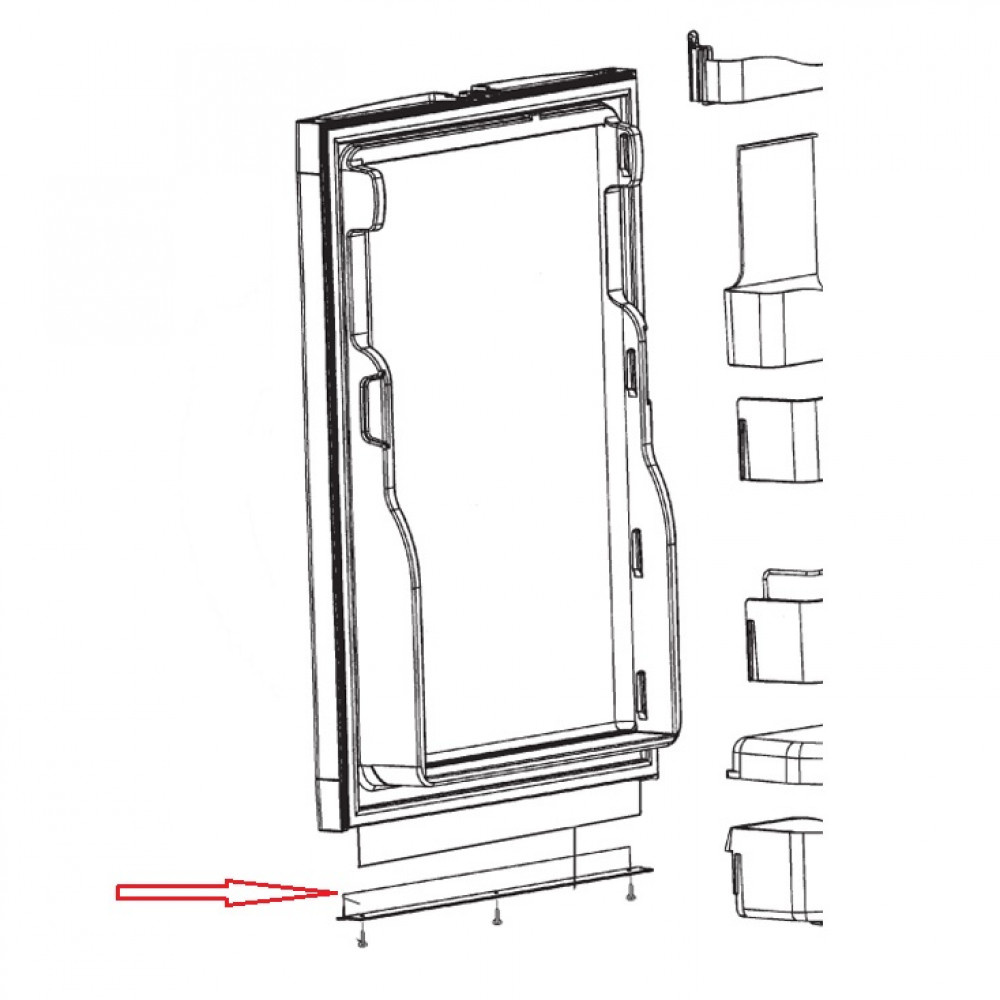 Dometic RM7361L Afdeklijst Deur