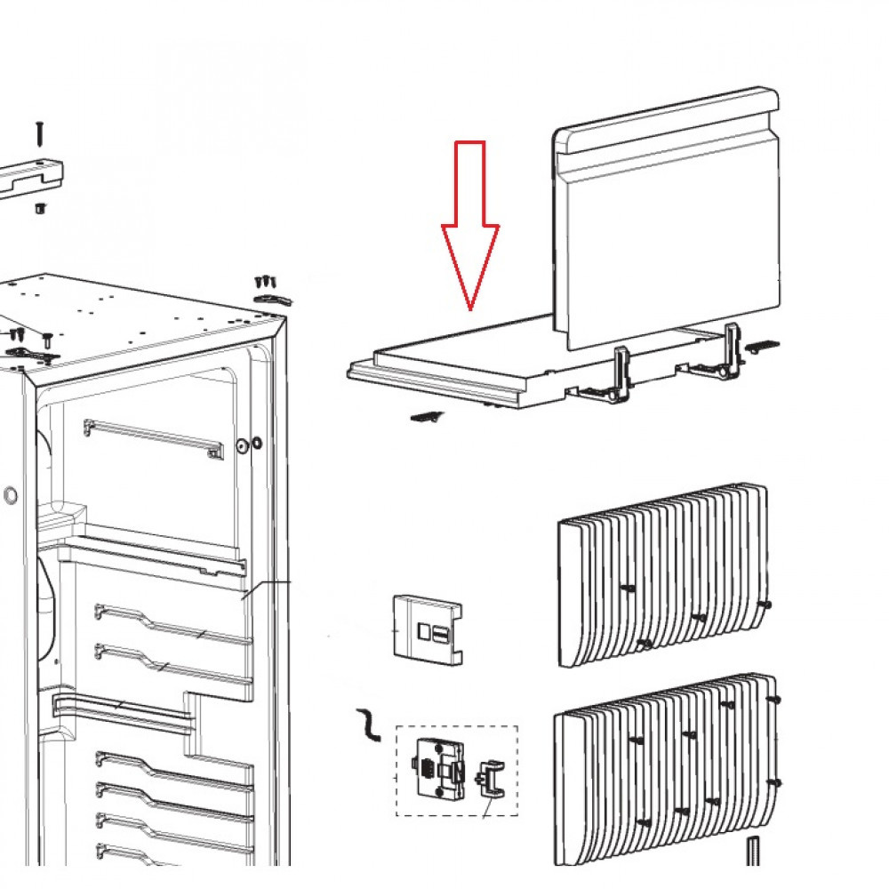 Dometic RML8551 Bodem Invrieskompartiment Dometic RML8551 Bodem Invrieskompartiment