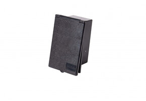 MPK Inbouwstekkerdoos CEE Langwerpig Zwart