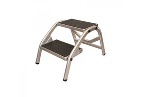 Opstap Darwin Aluminium Dubbel Zilver