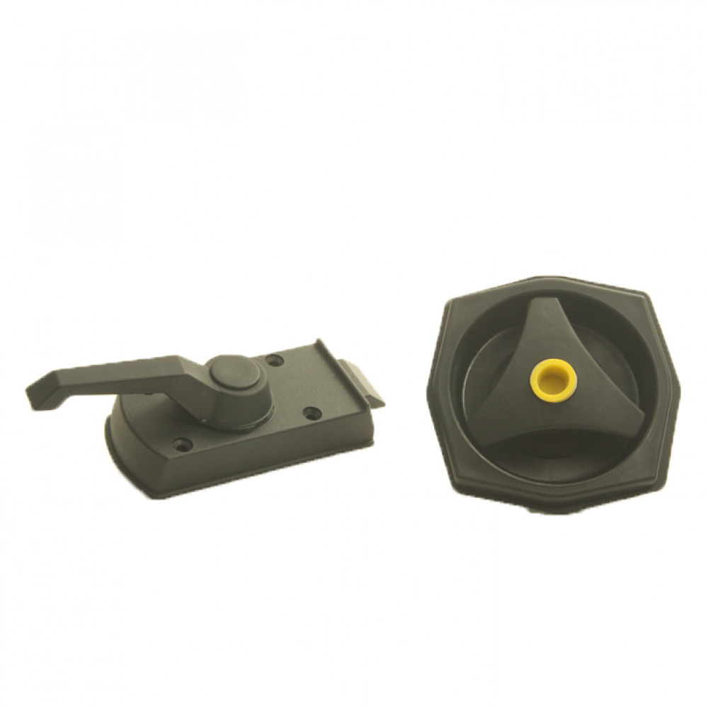 Deurslot Rond FF2 zonder Cilinder Links Zwart Deurslot Rond FF2 zonder Cilinder Links Zwart