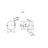 Jokon Knipperlicht LED 720 Rond Oranje Jokon Knipperlicht LED 720 Rond Oranje