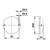 Jokon Reflector 710 Rond Rood Jokon Reflector 710 Rond Rood