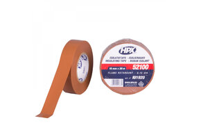 HPX PVC Isolatietape VDE 20mtrx19mm Bruin