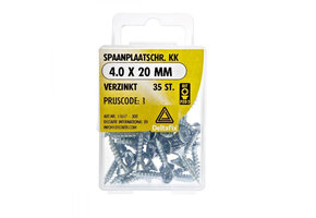 Deltafix Spaanplaatschroef KK 4.0x20mm Set 35st