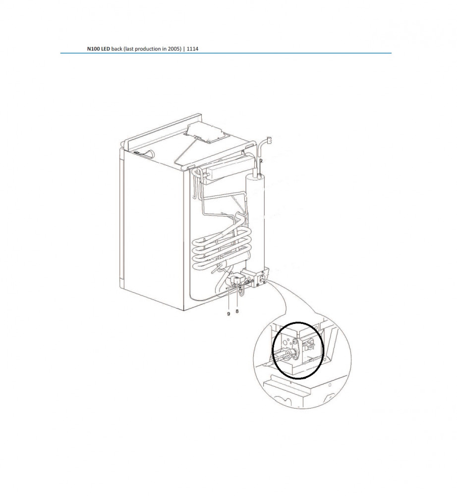 Thetford N100A Koelkast Bougie