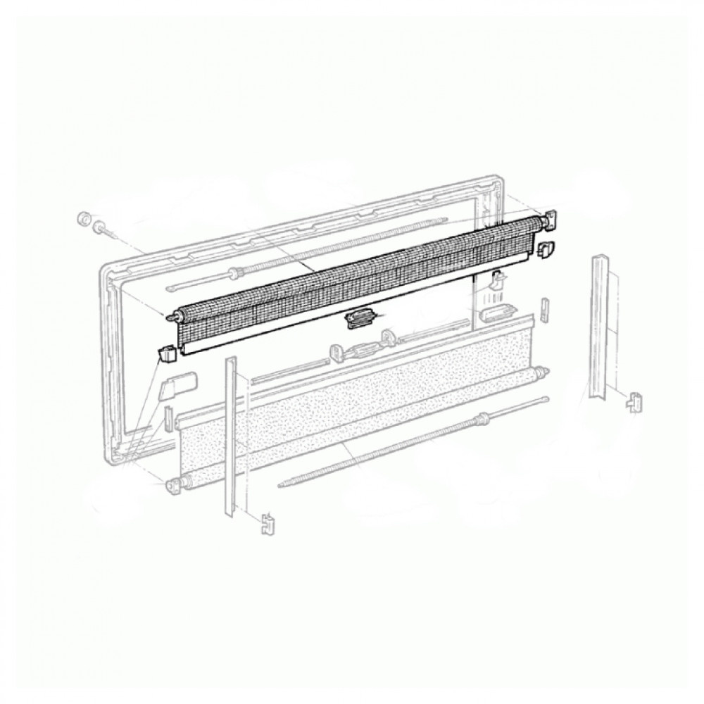 Dometic S3, S4 Vliegenrollo 90x60