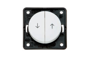 Berker Jalouzie Drukcontact Flow/Pure Inbouw Wit Hoogglans