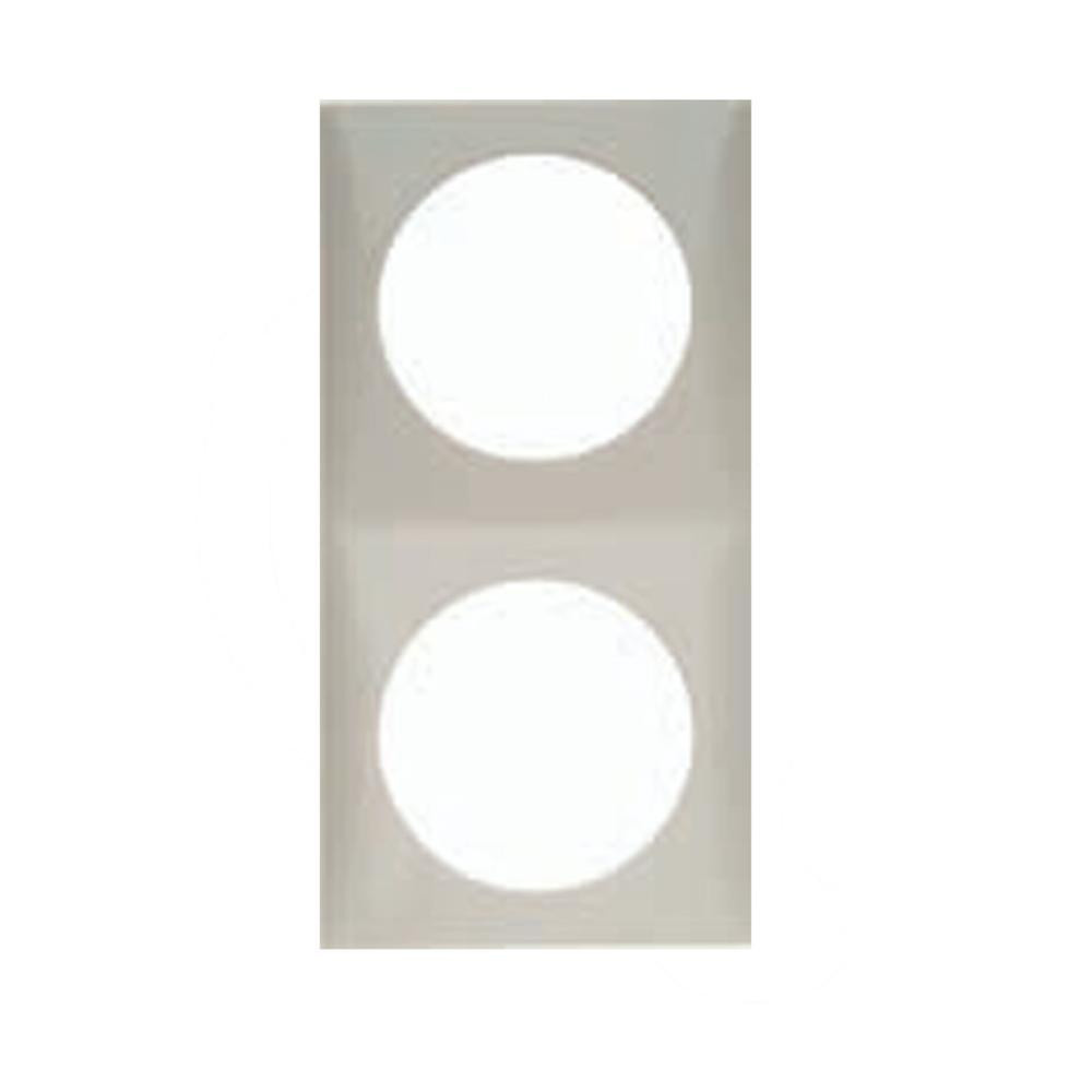 Berker Afdekraam Flow 2-Vaks Chroom Gelakt Berker Afdekraam Flow 2-Vaks Chroom Gelakt