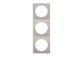 Berker Afdekraam Flow 3-Vaks Chroom Gelakt