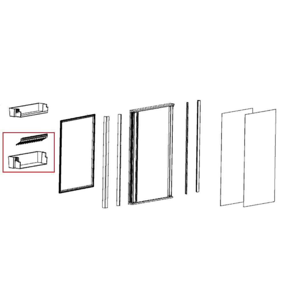 Dometic RMS10.5 Deurbakje onder Dometic RMS10.5 Deurbakje onder