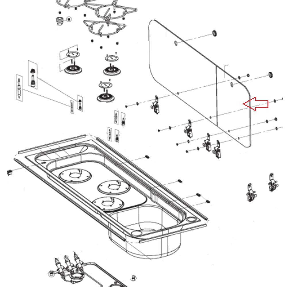 Dometic Glasdeksel Spoelbak Combi