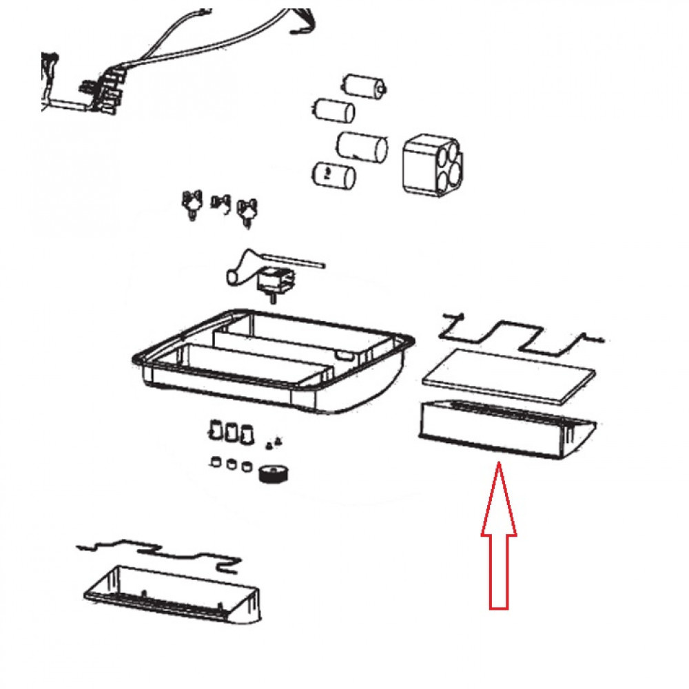 Dometic B1500/B1900 luchtafvoerrrooster
