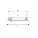 Dometic Serviceluik SK4 37.5x30.5cm Wit