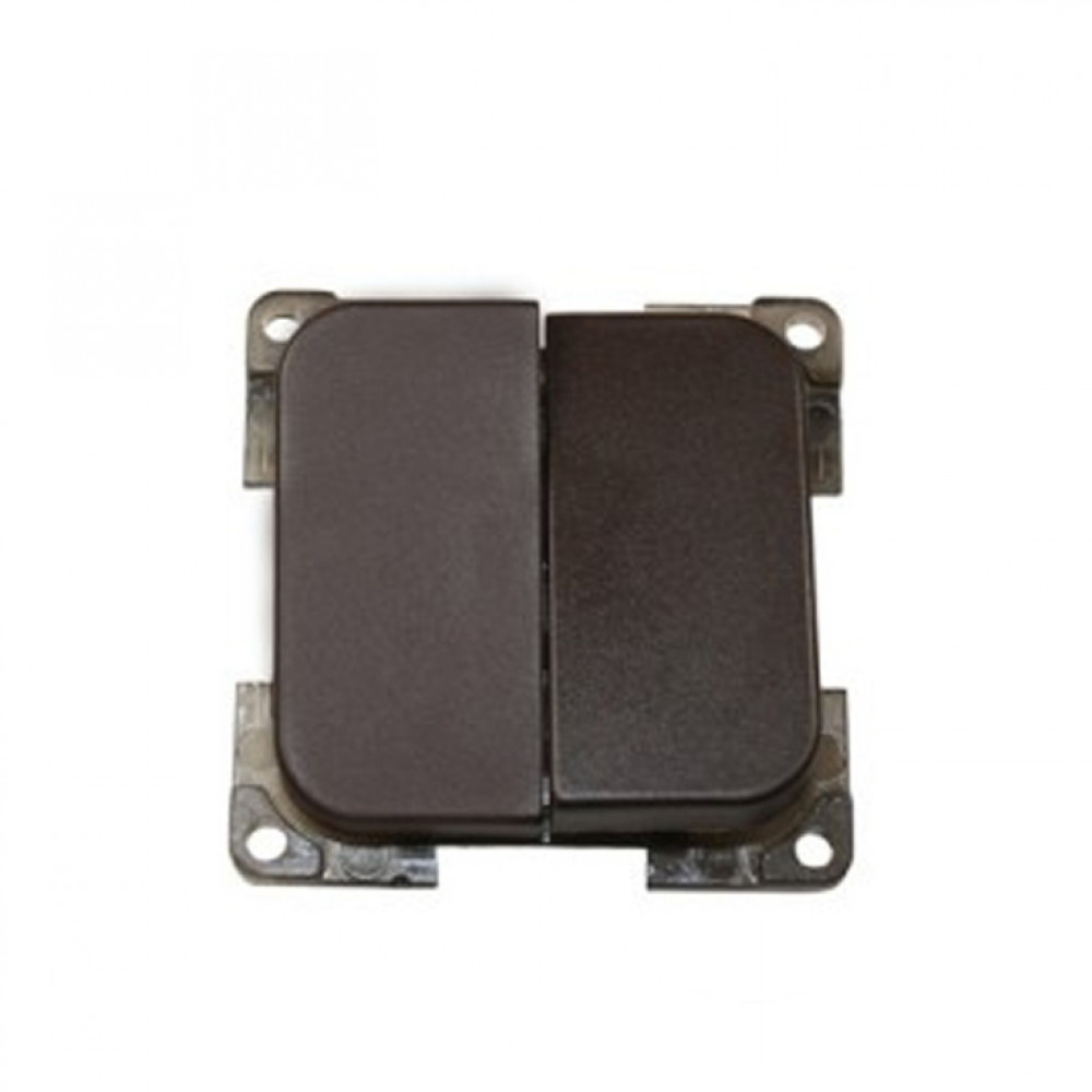 Presto Wipschakelaar Dubbel Inbouw Bruin S-10.000 Presto Wipschakelaar Dubbel Inbouw Bruin S-10.000