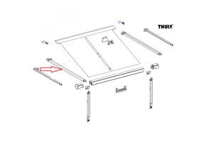 Thule Rafter Arm Assy LH 1200 3.50/5.50