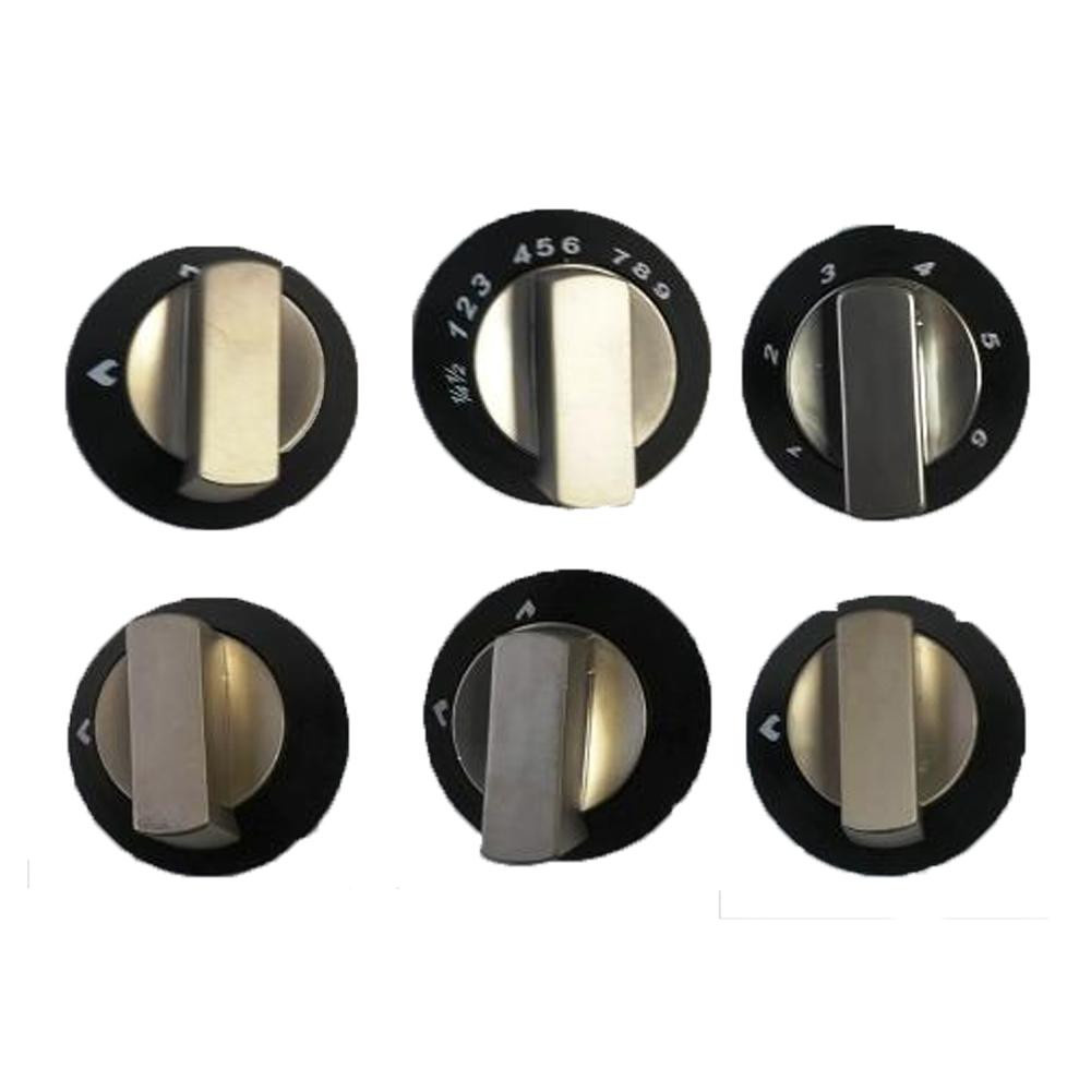 Thetford Knop Zwart/Chroom (6 stuks) Thetford Knop Zwart/Chroom (6 stuks)