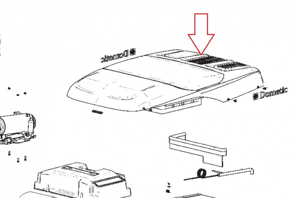 Dometic FreshLight 1600 bovenkap Dometic FreshLight 1600 bovenkap