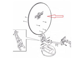 Teleco Schotel antenne D=650 mm nr. 3676