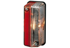 Hella Markering Rechthoekig Opbouw Rood/Wit