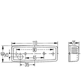 Hella Breedtelicht Rechthoekig Opbouw Wit Hella Breedtelicht Rechthoekig Opbouw Wit
