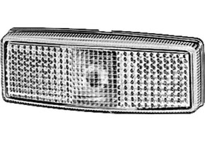 Hella Breedtelicht met Reflector Rechthoekig Opbouw Wit