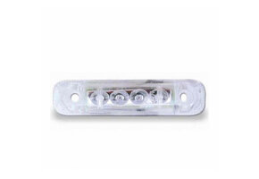 Jokon Markering LED S24-2 Rechthoekig Opbouw Wit met Rode LEDs