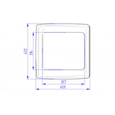 Thule Vent 12V Translucent 40x40cm Thule Vent 12V Translucent 40x40cm