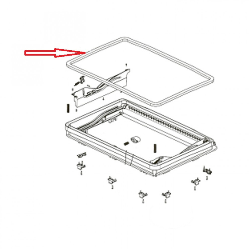 Dometic Midi Heki Afdichtrubber 2,3 mtr Dometic Midi Heki Afdichtrubber 2,3 mtr