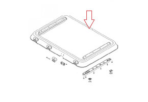 Dometic Heki 3 Plus Glaskoepel met Montagedelen