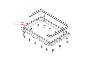 Dometic Heki 2 Buitenkader Crème