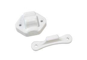 Deurvanger 2-delig Beweegbaar Wit 9mm