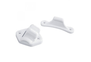 Deurvanger 2-delig Beweegbaar Wit 3mm