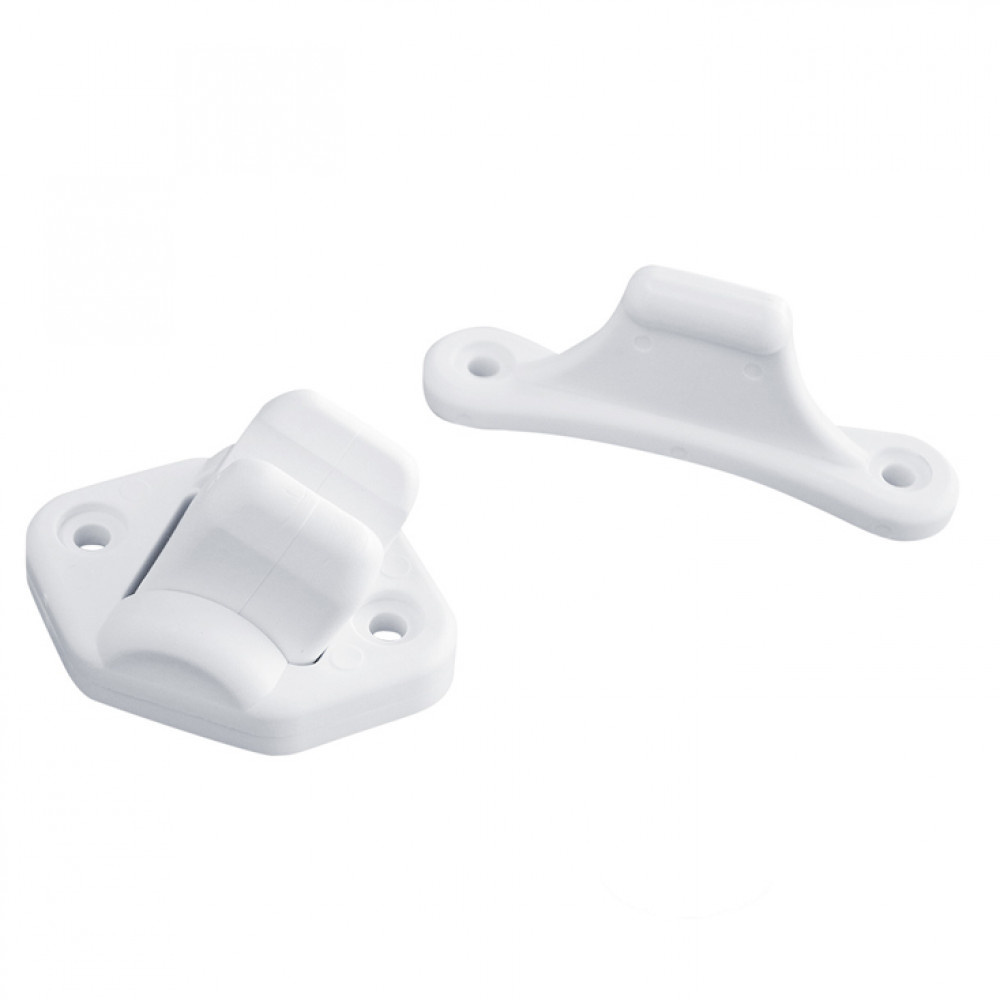 Deurvanger 2-delig Beweegbaar Wit 3mm