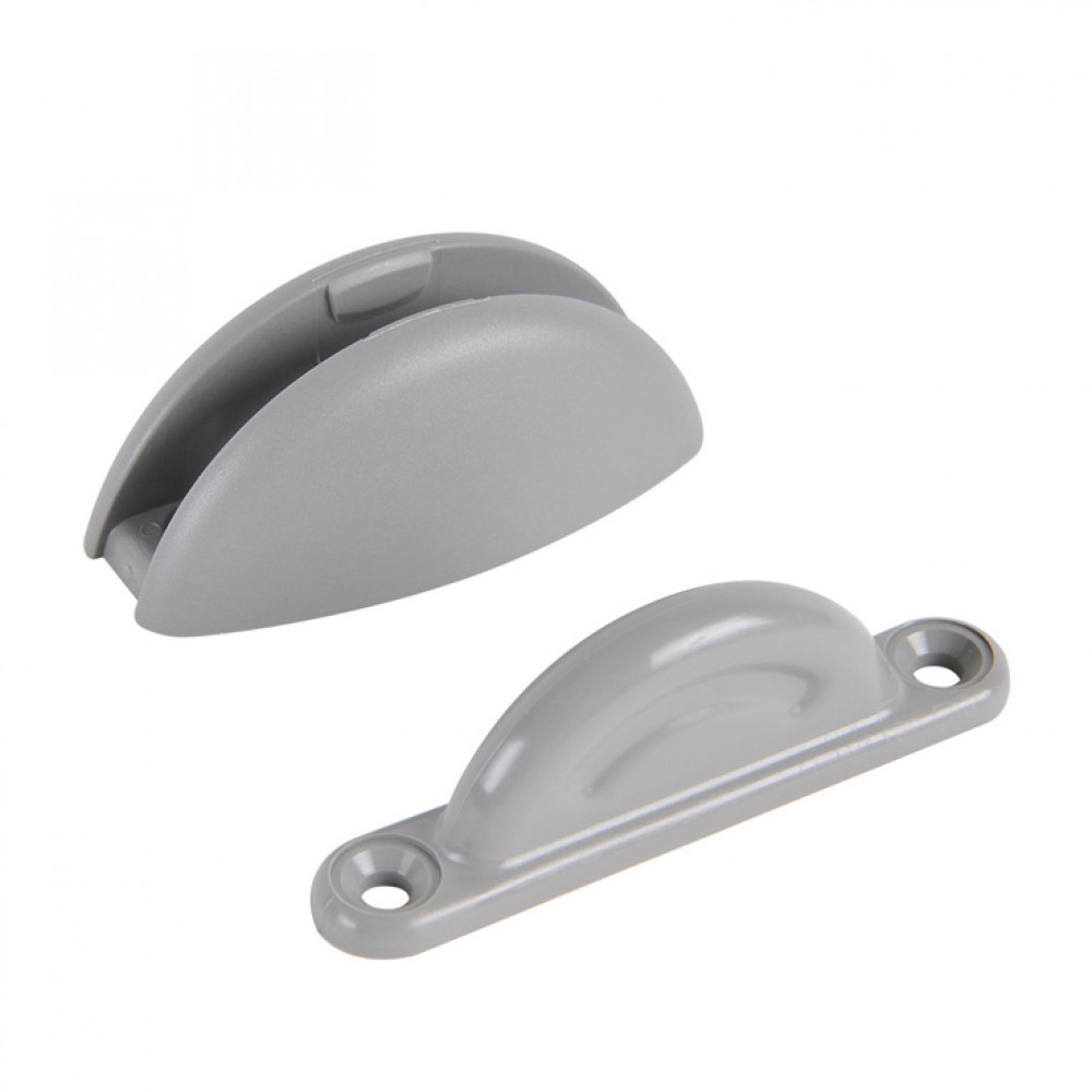 Deurvanger Plopp 2-delig Grijs Deurvanger Plopp 2-delig Grijs