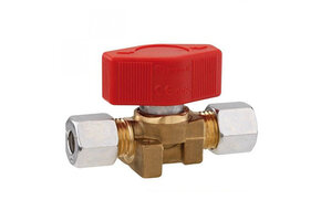 Gaskraan 2x8mm Afsluitbaar