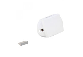 Drukknopslot Spanjolet Eenzijdig Bedienbaar Wit